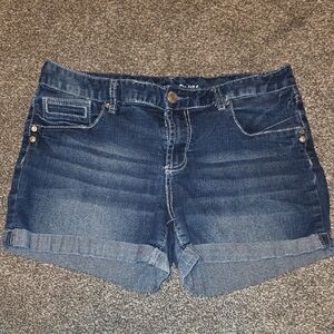 Dark Blue Women's Jean Shorts